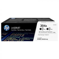 304A - Pack 2 Toner Marque Hp CC530AD, 304A - noir