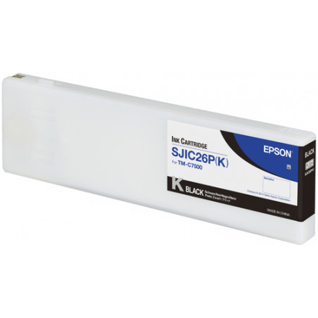 SJIC26P - Cart. Encre Marque Epson TM-C7500 - noir