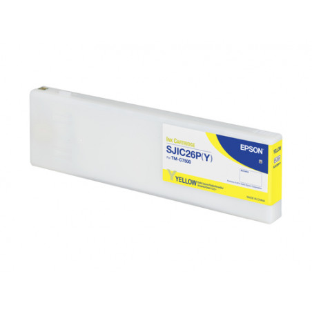 SJIC26P - Cart. Encre Marque Epson TM-C7500 - Jaune