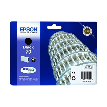 T7911 - Cart. Encre Marque Epson T791140 - noir