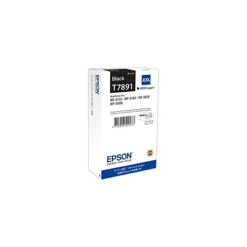 T7891 - Cart. Encre Marque Epson T789140 - noir