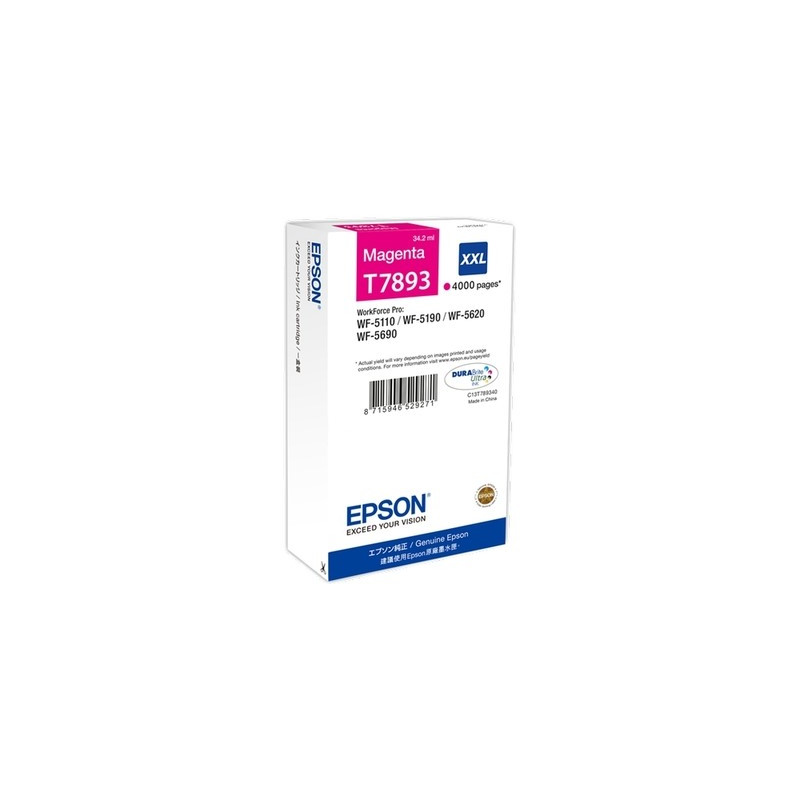 T7893 - Cart. Encre Marque Epson T789340 - Magenta