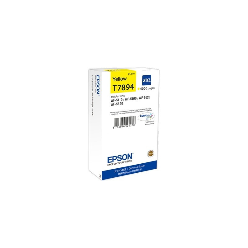 T7894 - Cart. Encre Marque Epson T789440 - Jaune