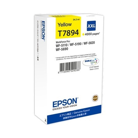 T7894 - Cart. Encre Marque Epson T789440 - Jaune