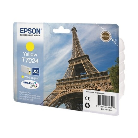 T7024 - Cart. Encre Marque Epson T702440 - Jaune