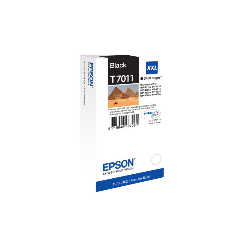 T7011 - Cart. Encre Marque Epson C13T70114010 - noir