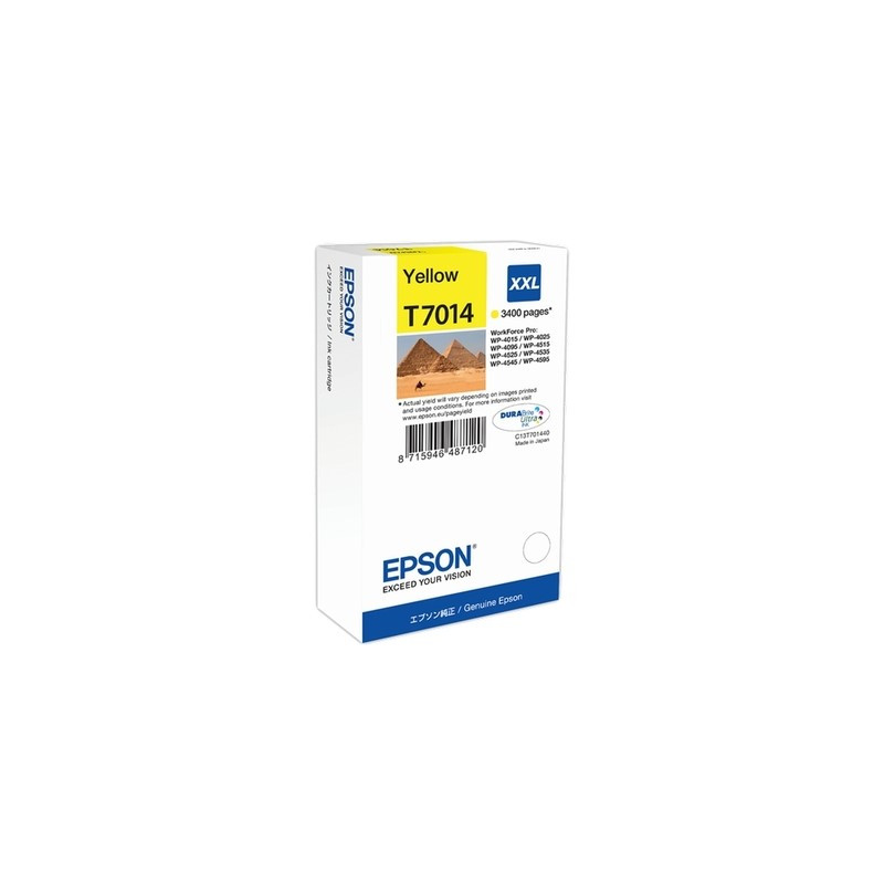 T7014 - Cart. Encre Marque Epson C13T70144010 - Jaune