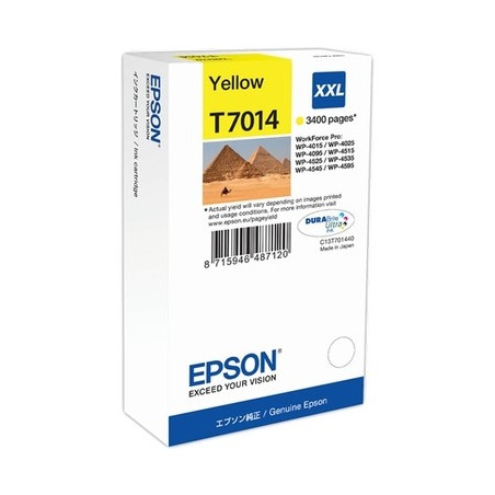 T7014 - Cart. Encre Marque Epson C13T70144010 - Jaune