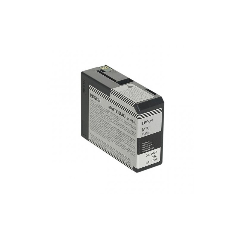 T5808 - Cart. Encre Marque Epson T580800 - Noir mate