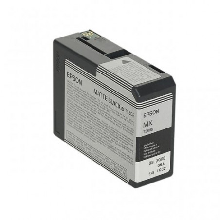 T5808 - Cart. Encre Marque Epson T580800 - Noir mate