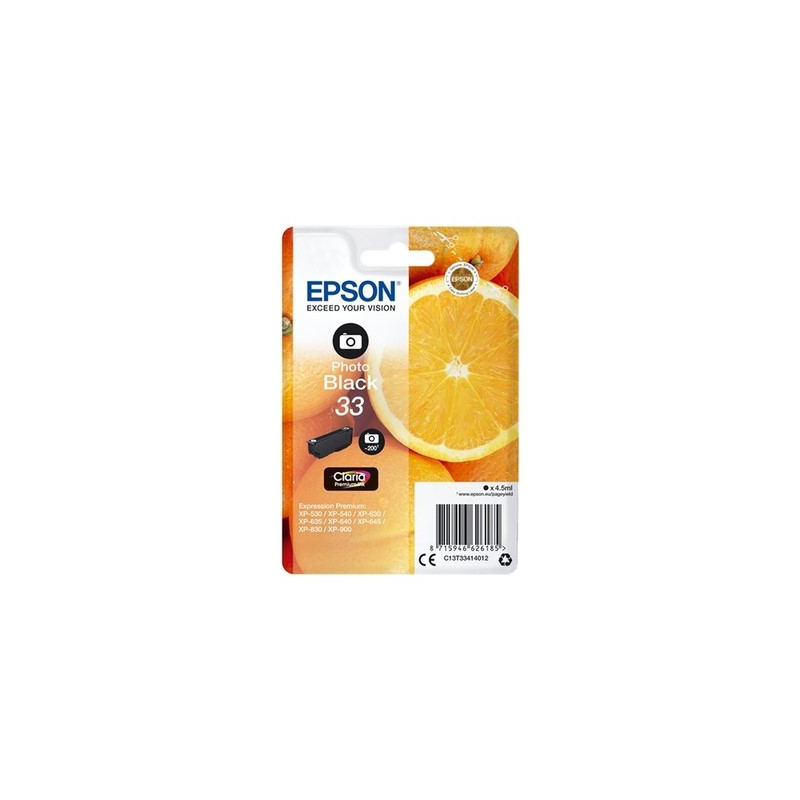 33 - Cart. Encre Marque Epson T334140 - noir