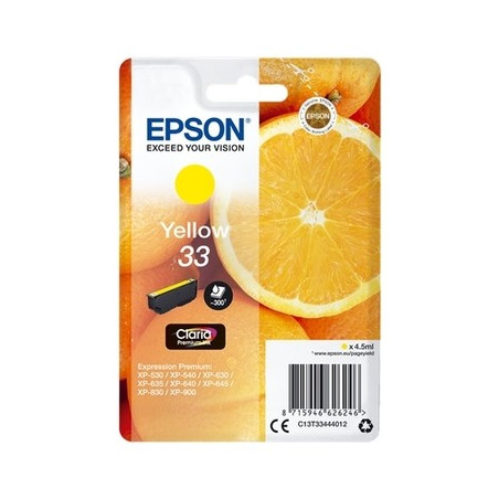 33 - Cart. Encre Marque Epson T334440 - Jaune