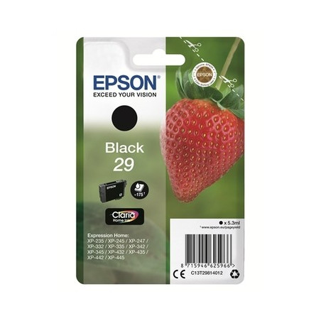 29 - Cart. Encre Marque Epson T298140 - noir