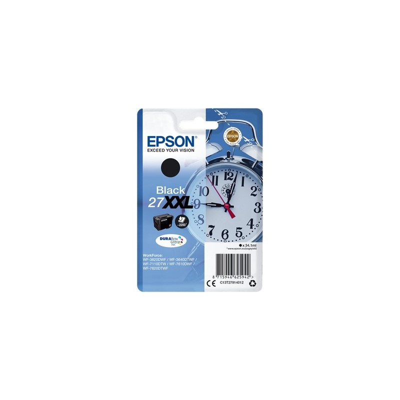 27XL - Cart. Encre Marque Epson T279140 - noir