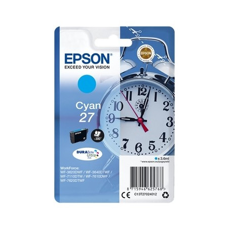 27 - Cart. Encre Marque Epson T270240 - Cyan