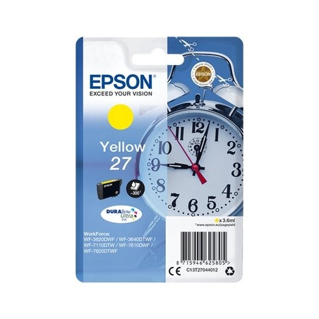 27 - Cart. Encre Marque Epson T270440 - Jaune