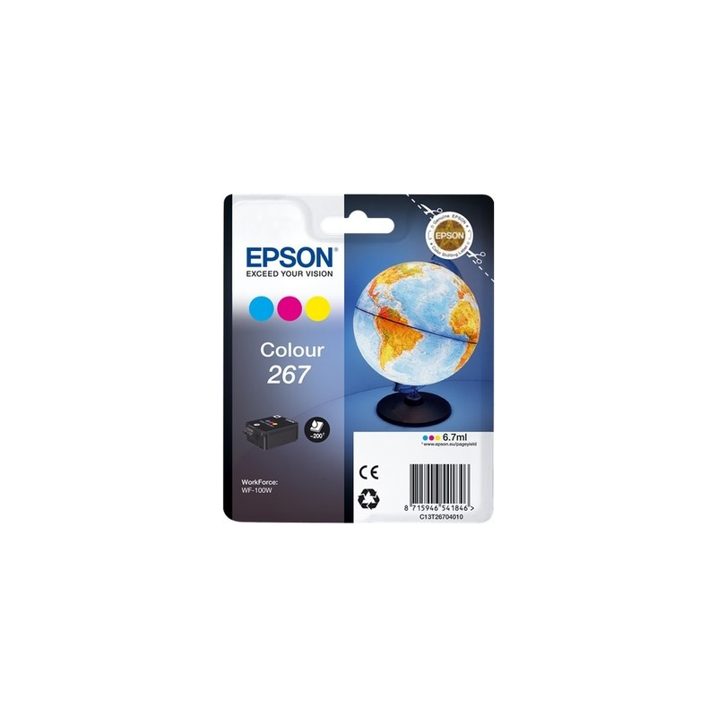 T267 - Cart. Encre Marque Epson T267040 - Cyan Magenta Jaune