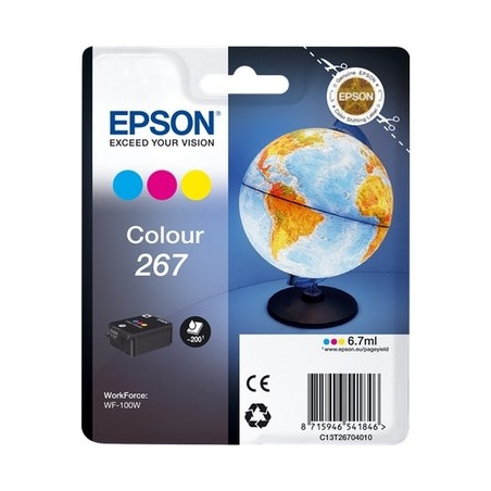 T267 - Cart. Encre Marque Epson T267040 - Cyan Magenta Jaune