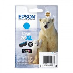 26XL - Cart. Encre Marque Epson C13T26324012 - Cyan