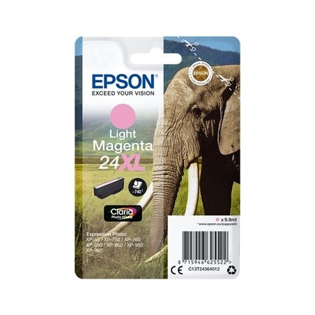 24XL - Cart. Encre Marque Epson C13T24364012 - Light magenta