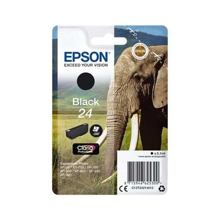 24 - Cart. Encre Marque Epson T242140 - noir