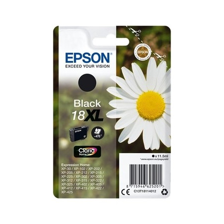 18XL - Cart. Encre Marque Epson C13T18114012 - noir