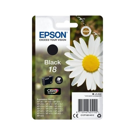 18 - Cart. Encre Marque Epson T180140 - noir