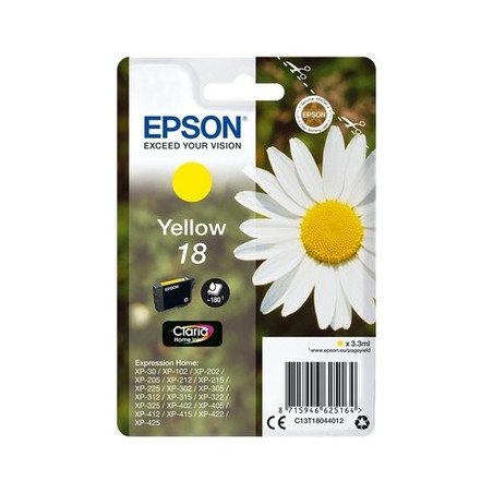 18 - Cart. Encre Marque Epson T180440 - Jaune