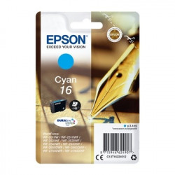 16 - Cart. Encre Marque Epson T162240 - Cyan