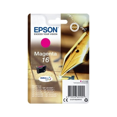 16 - Cart. Encre Marque Epson T162340 - Magenta