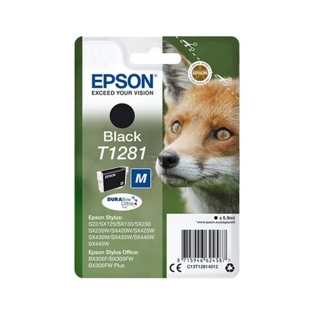 1281 - Cart. Encre Marque Epson C13T12814011 - noir