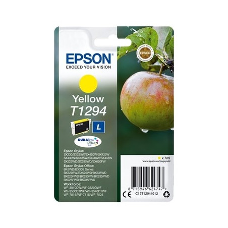 1294 - Cart. Encre Marque Epson C13T12944012 - Jaune