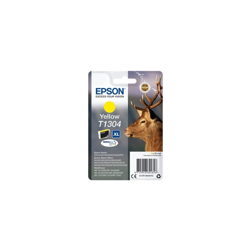 1304 - Cart. Encre Marque Epson C13T13044012 - Jaune