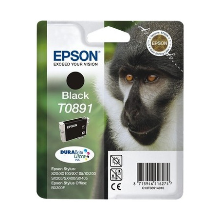 T0891 - Cart. Encre Marque Epson C13T08914011 - noir