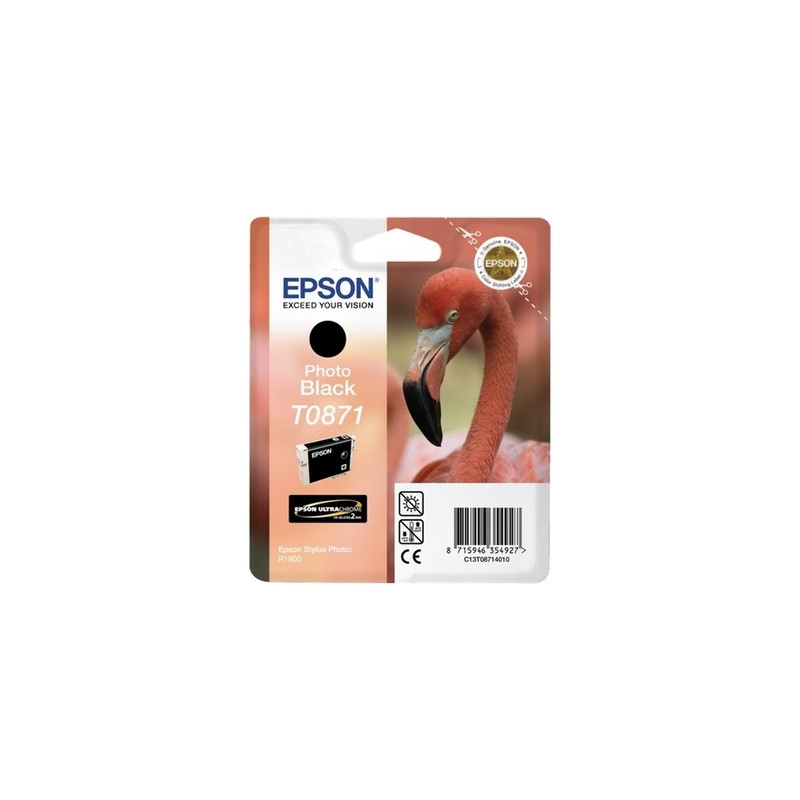 T0871 - Cart. Encre Marque Epson T087140 - Photo noir