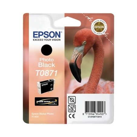 T0871 - Cart. Encre Marque Epson T087140 - Photo noir