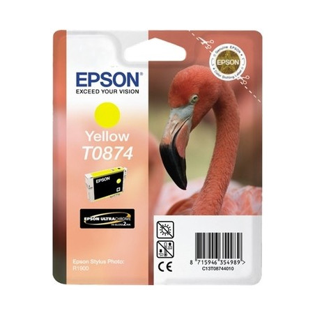 T0874 - Cart. Encre Marque Epson T087440 - Jaune