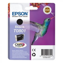 T0801 - Cart. Encre Marque Epson C13T08014011 - noir