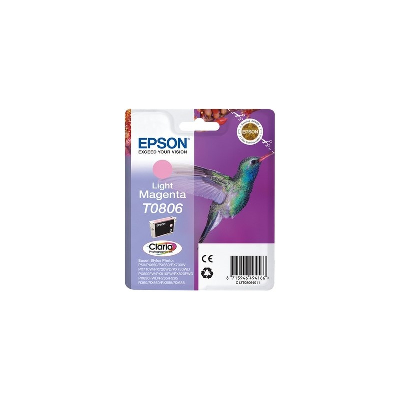 T0806 - Cart. Encre Marque Epson C13T08064011 - Light magenta