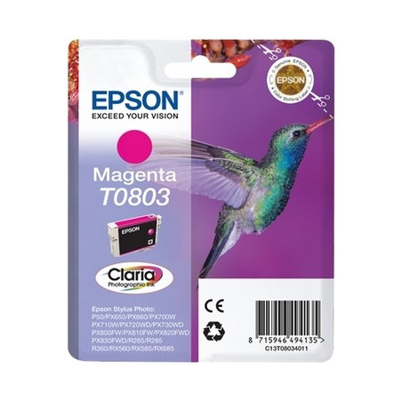 T0803 - Cart. Encre Marque Epson C13T08034011 - Magenta