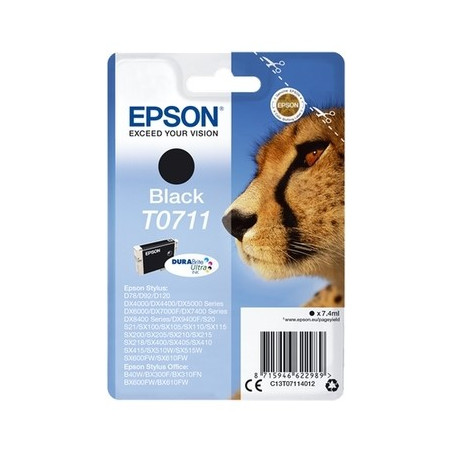 T0711 - Cart. Encre Marque Epson C13T07114011 - noir