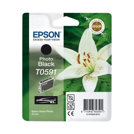 T0591 - Cart. Encre Marque Epson T059140 - Photo noir