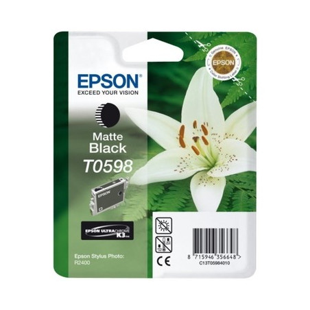 T0598 - Cart. Encre Marque Epson T059840 - Noir mate