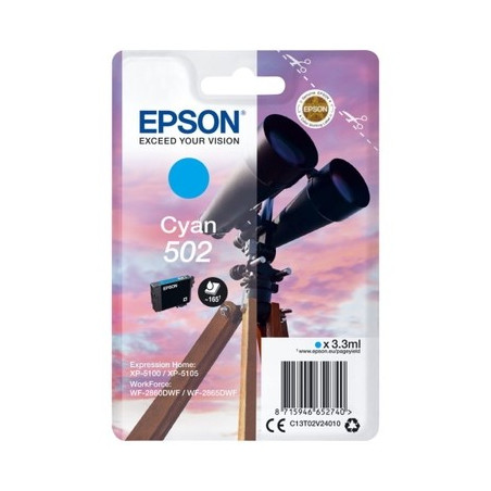 502 - Cart. Encre Marque Epson T02V240 - Cyan