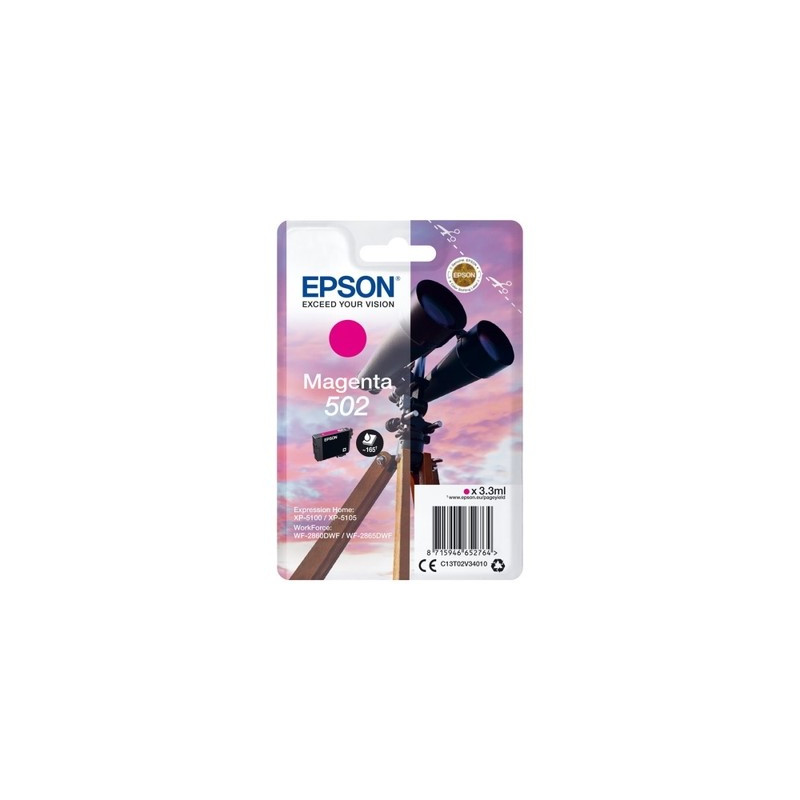 502 - Cart. Encre Marque Epson T02V340 - Magenta