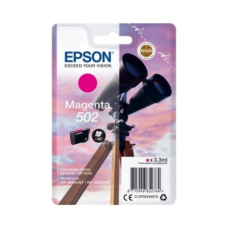 502 - Cart. Encre Marque Epson T02V340 - Magenta