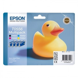 556 - Pack x 4 Cart. Encre Marque Epson C13T05564010 - Noir Cyan Magenta Jaune