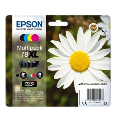 18XL - Pack x 4 Cart. Encre Marque Epson C13T18164012 - Noir Cyan Magenta Jaune