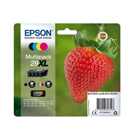 29XL - Pack x 4 Cart. Encre Marque Epson C13T29964012 - Noir Cyan Magenta Jaune