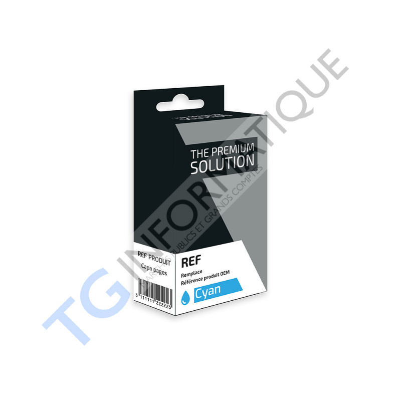 T0962 - Cart. Encre Sachet équivaut à Epson T0962 - Loup - Cyan